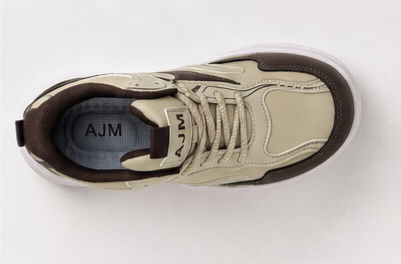 AJM Chunky Trainer — Cream & Coee
