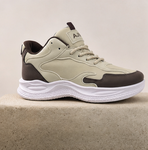 AJM Chunky Trainer — Cream & Coee