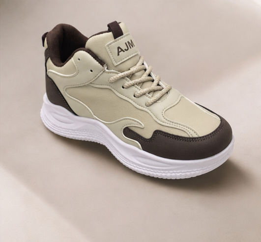 AJM Chunky Trainer — Cream & Coee