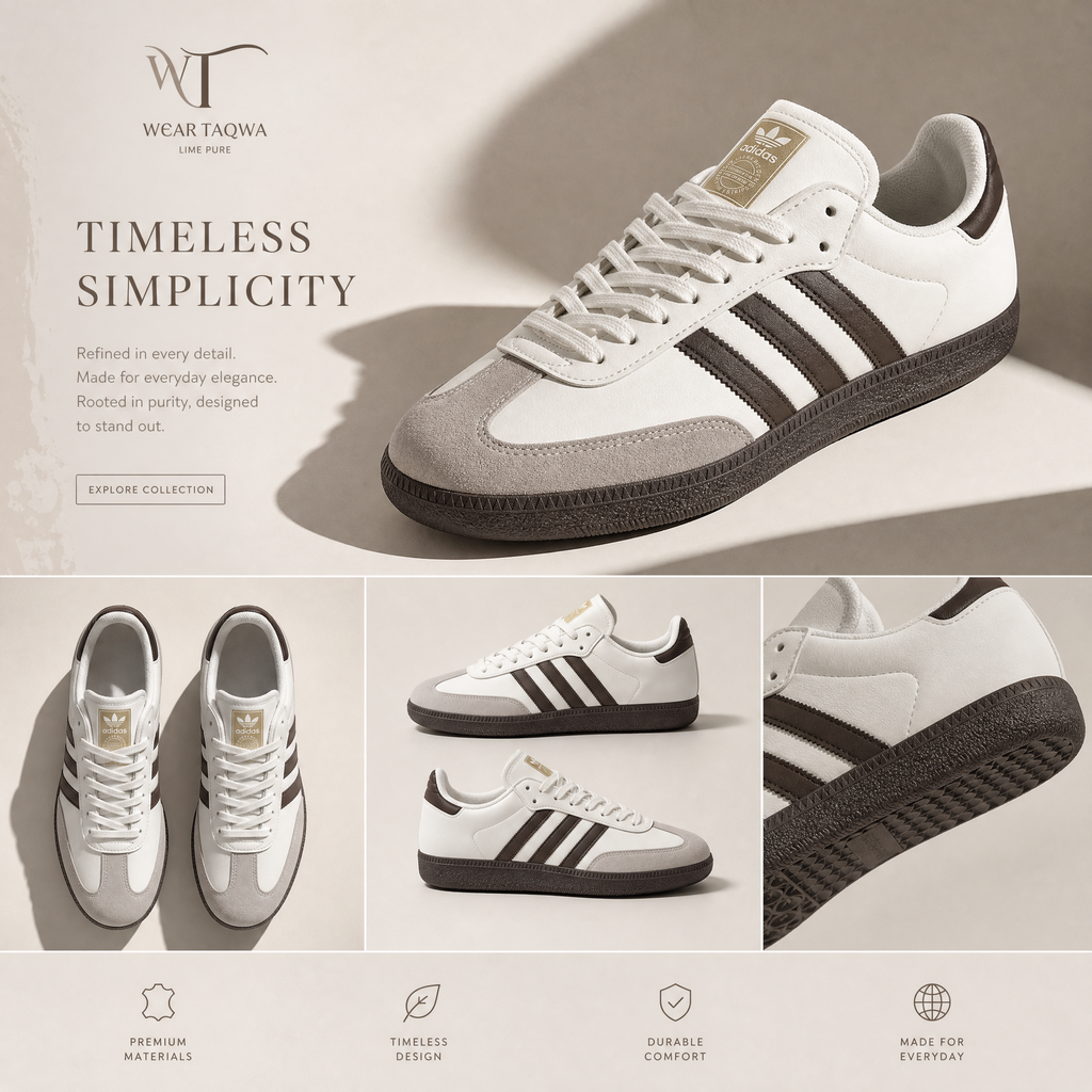 Classic white - brown SAMBA