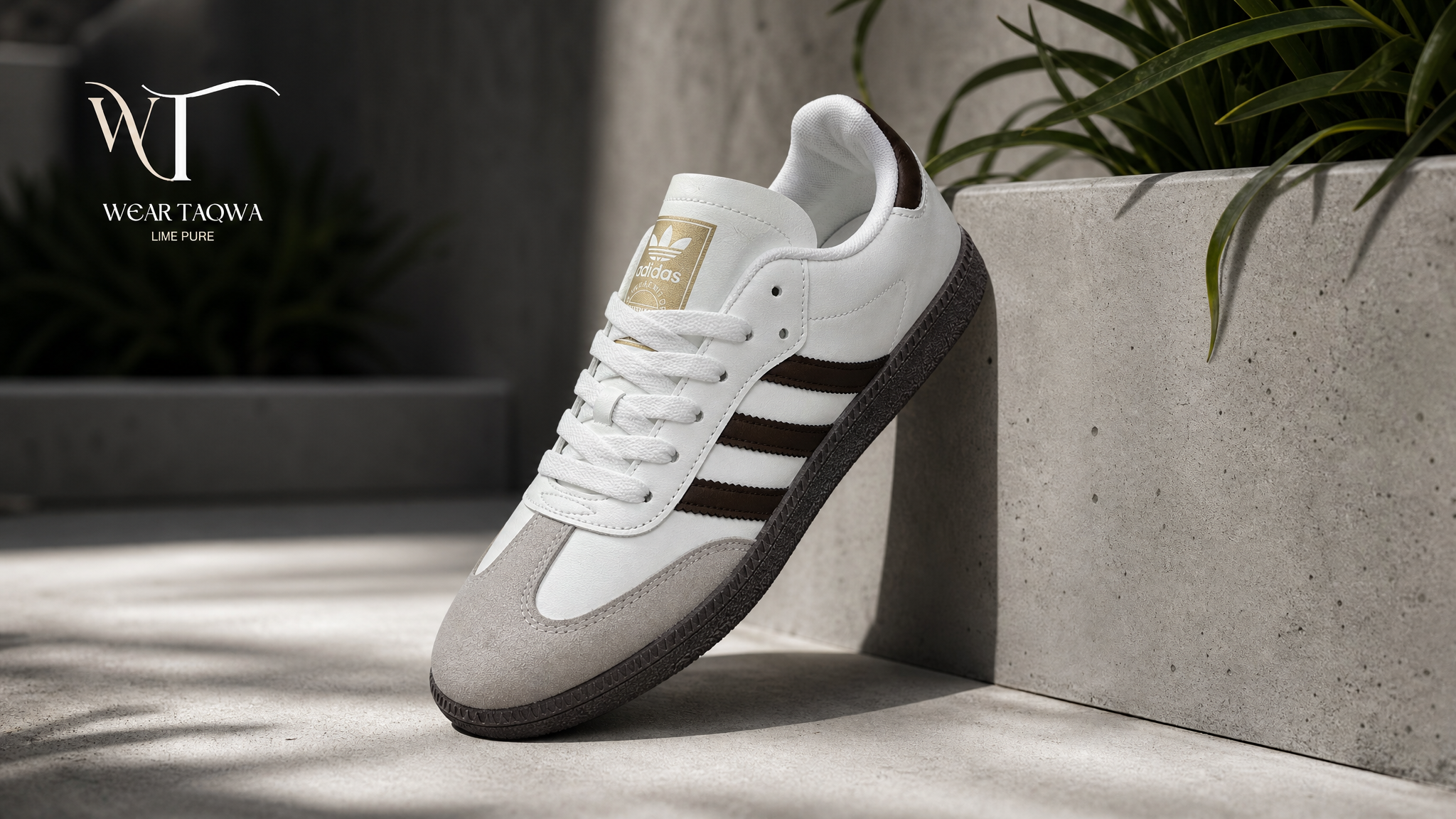Classic white - brown SAMBA